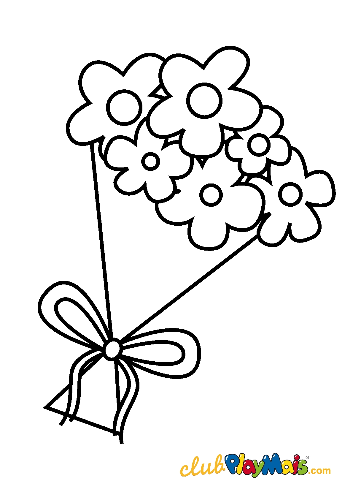 dessin bouquet playmais