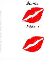 CarteBisouBonneFete